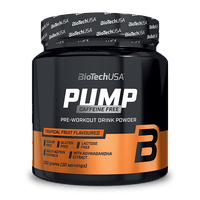 Bezkofeinowy napój w proszku Pump Caffeine Free firmy BioTechUSA zawierający aminokwasy i sole mineralne.