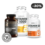 Vitamin C1000 + Vitamin D3 + Multivitamin For Men from organic sources
