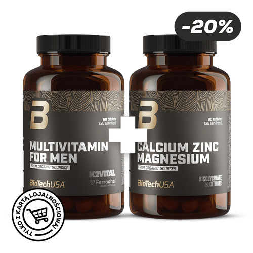 Multivitamin For Men + Calcium Zinc Magnesium from organic sources
