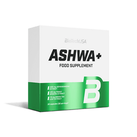 Ashwa+ - 30 kapsułek - BioTechUSA Poland
