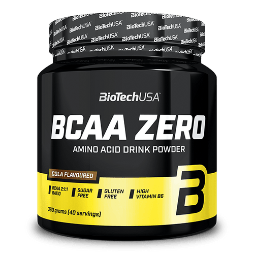 BCAA Zero firmy BioTechUSA to napój w proszku zawierający aminokwasy niezbędne oraz glutaminę.