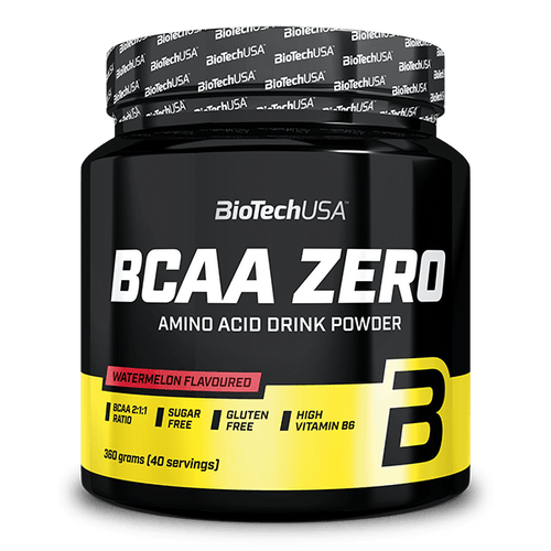 BCAA Zero firmy BioTechUSA to napój w proszku zawierający aminokwasy niezbędne oraz glutaminę.