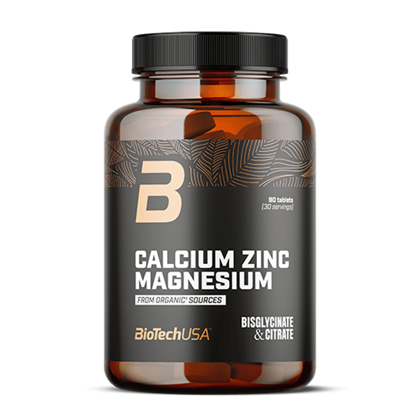 Calcium Zinc Magnesium from organic sources - 90 tabletek