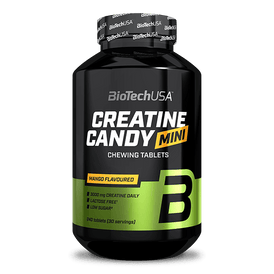 Creatine Candy Mini - 240 tabletki do żucia z kreatyną - BioTechUSA Poland