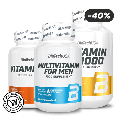 Multivitamin for Men + Vitamin C 1000 + Vitamin D3