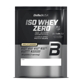 Proszek napoju Iso Whey Zero Black na podstawie izolatu serwatki - 30 g - BioTechUSA Poland