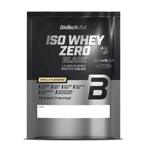 Proszek napoju Iso Whey Zero Black na podstawie izolatu serwatki - 30 g - BioTechUSA Poland