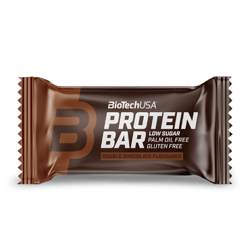 Baton białkowy BioTechUSA Protein Bar z wysoką zawartością białka, z białkiem serwatkowym i kolagenem.