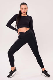 CROSSOVER SEAMLESS LIFT UP Damskie legginsy - BioTechUSA Poland