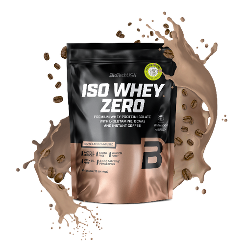 BioTechUSA Iso Whey Zero o obniżonej zawartości laktozy napój w proszku z izolatem białka serwatkowego, bez glutenu i cukru, w fantastycznych smakach. Zawartość białka wspomaga wzrost masy mięśniowej.