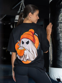 Limitowany unisex t-shirt oversized (Pumpkin Spice Latte) - BioTechUSA Poland