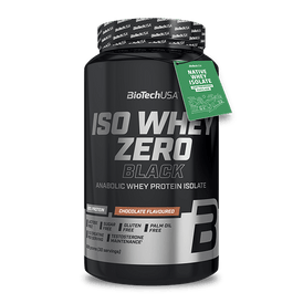 Proszek napoju Iso Whey Zero Black na podstawie izolatu serwatki - 908 g - BioTechUSA Poland
