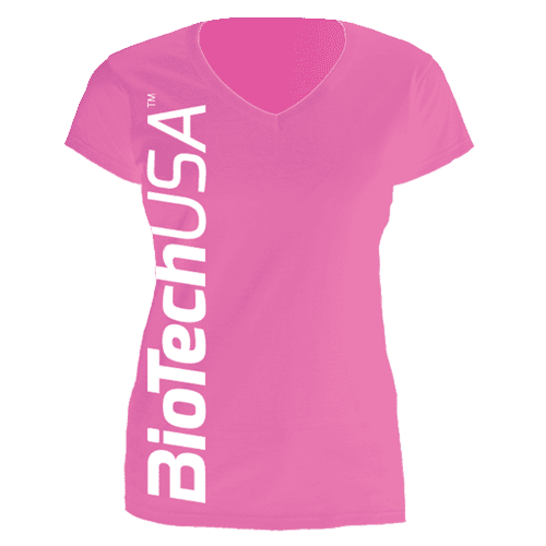 BioTechUSA koszulka damska - różowy